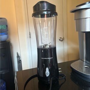 Hamilton Black Travel Blender with BPA-Free Cup